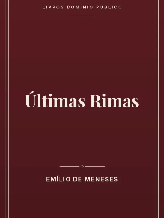 Capa do livro: Últimas Rimas