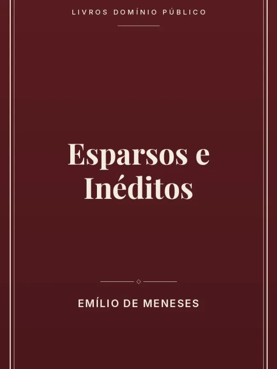 Capa do livro: Esparsos e Inéditos