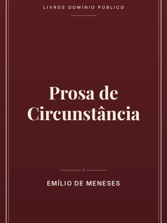 Prosa de Circunstância 1 Capa do livro: Prosa de Circunstância