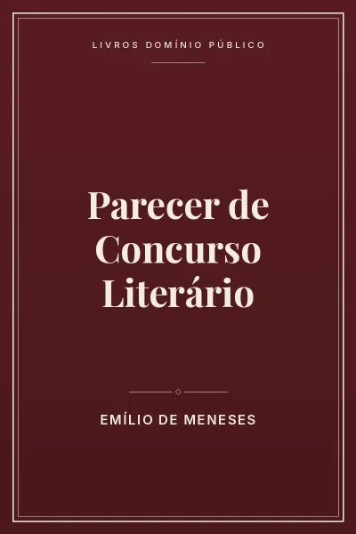 Parecer de Concurso Literário 2 Capa do livro: Parecer de Concurso Literário