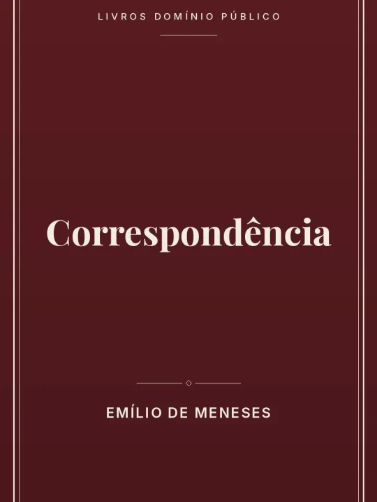 Correspondência 1 Capa do livro: Correspondência
