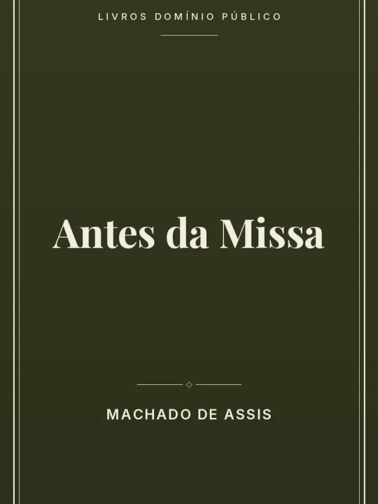 Antes da Missa 1 Capa do livro Antes da Missa