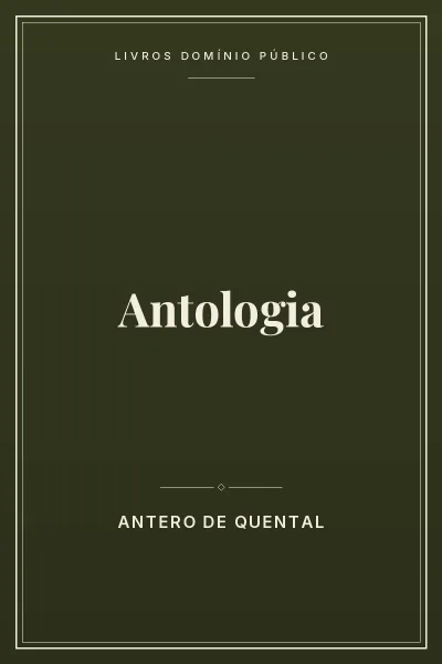Capa do livro Antologia