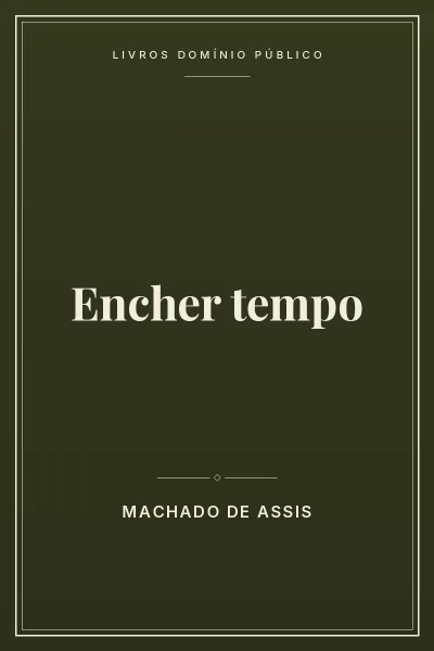 Capa do livro: Encher tempo