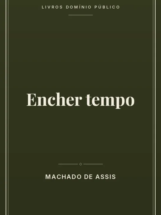 Encher tempo 1 Capa do livro Encher tempo