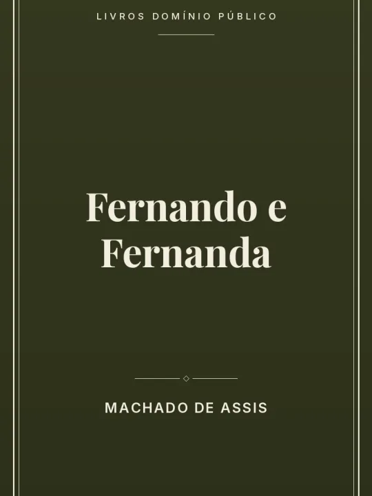 Fernando e Fernanda 1 Capa do livro Fernando e Fernanda
