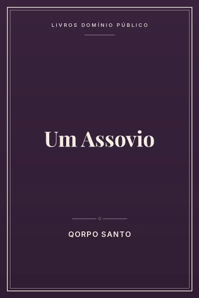 Capa do livro Um Assovio