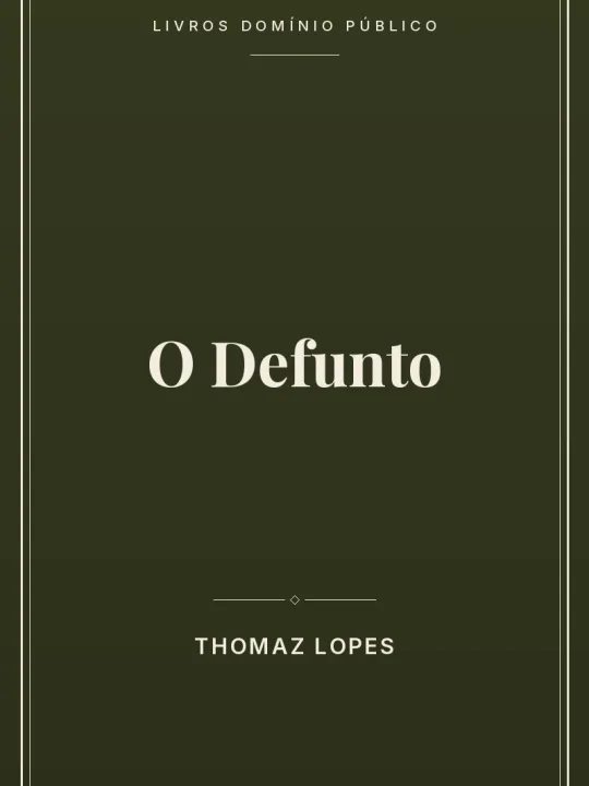 Capa do livro O Defunto