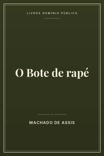 Capa do livro O Bote de rapé