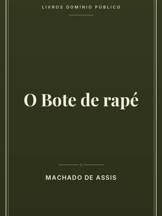 O Bote de rapé 1 Capa do livro O Bote de rapé