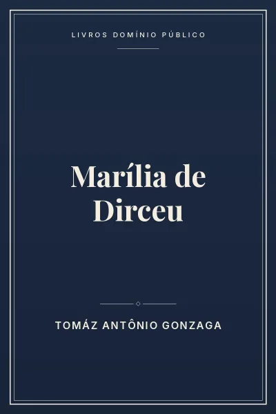 Capa do livro Marília de Dirceu