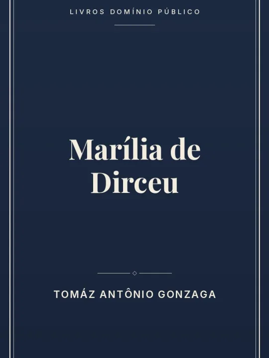 Marília de Dirceu 1 Capa do livro Marília de Dirceu