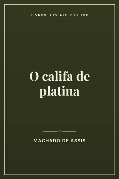 Capa do livro O califa de platina