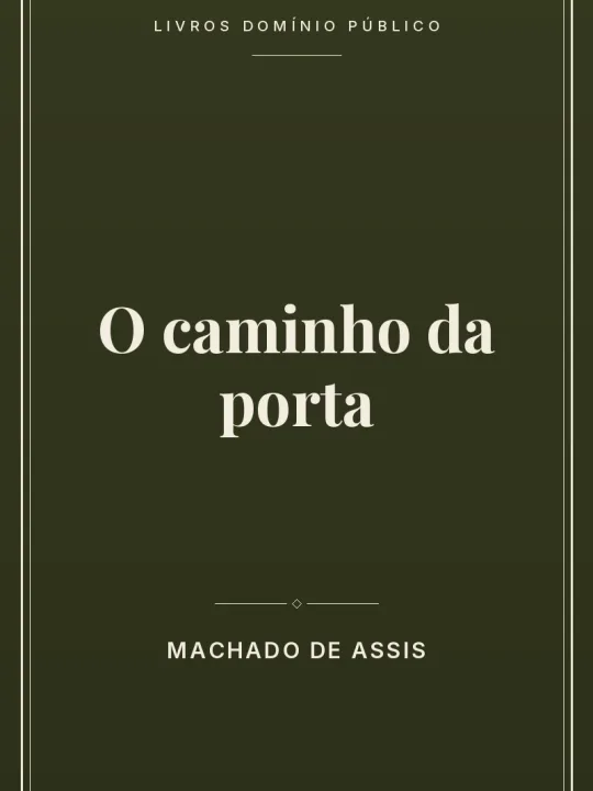 O caminho da porta 1 Capa do livro O caminho da porta