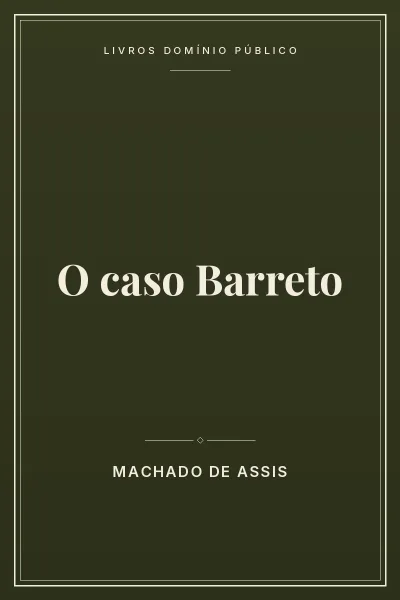 Capa do livro O caso Barreto