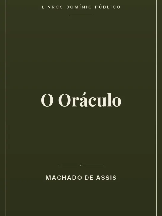 O Oráculo 1 Capa do livro O Oráculo