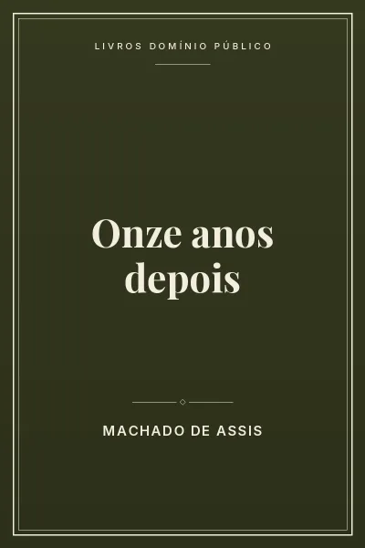 Capa do livro Onze anos depois