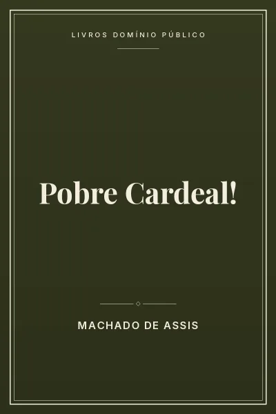 Capa do livro Pobre Cardeal!