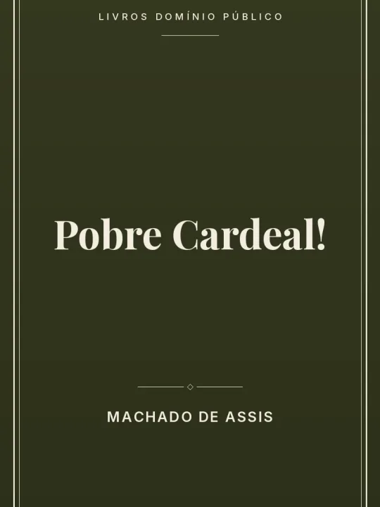 Capa do livro Pobre Cardeal!