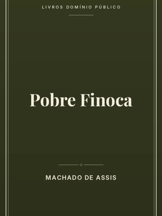 Pobre Finoca 1 Capa do livro Pobre Finoca