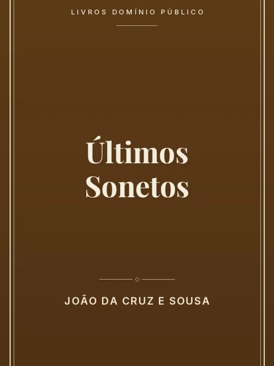 Capa do livro Últimos Sonetos