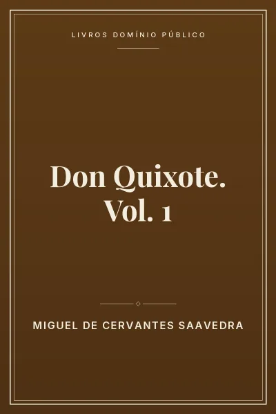 Capa do livro Don Quixote. Vol. 1