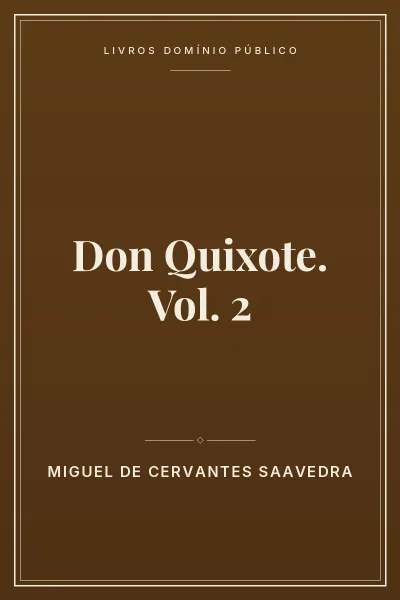 Capa do livro Don Quixote. Vol. 2