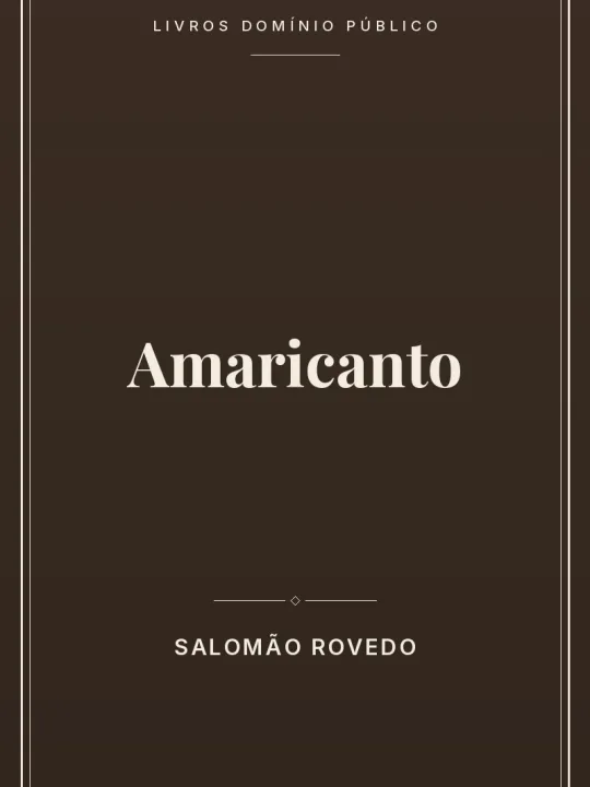 Amaricanto 1 Capa do livro Amaricanto