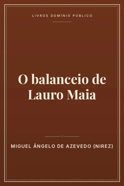 Capa do livro O balanceio de Lauro Maia