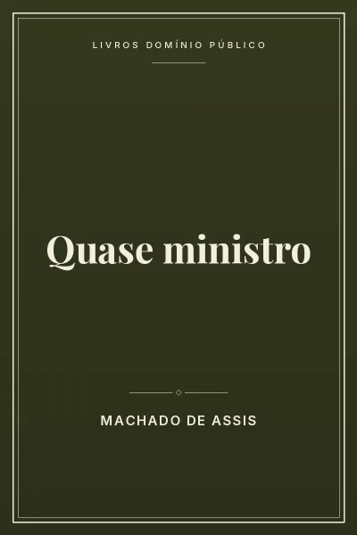 Capa do livro Quase ministro