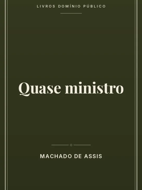 Capa do livro Quase ministro