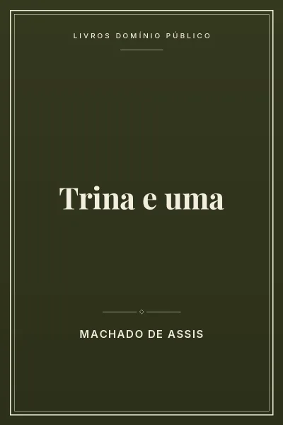 Trina e uma 5 Capa do livro Trina e uma