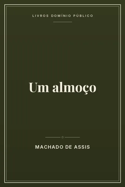 Um almoço 4 Capa do livro Um almoço