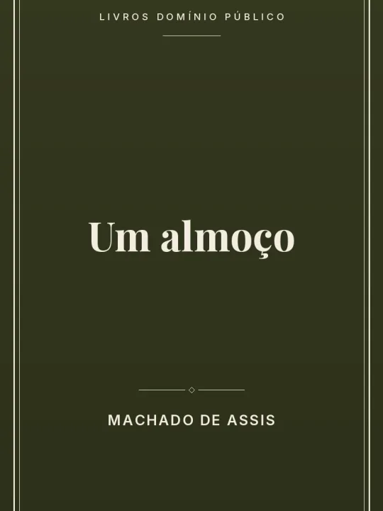 Um almoço 1 Capa do livro Um almoço