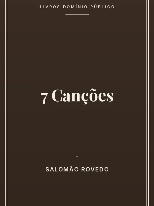 7 Canções 1 Capa do livro 7 Canções