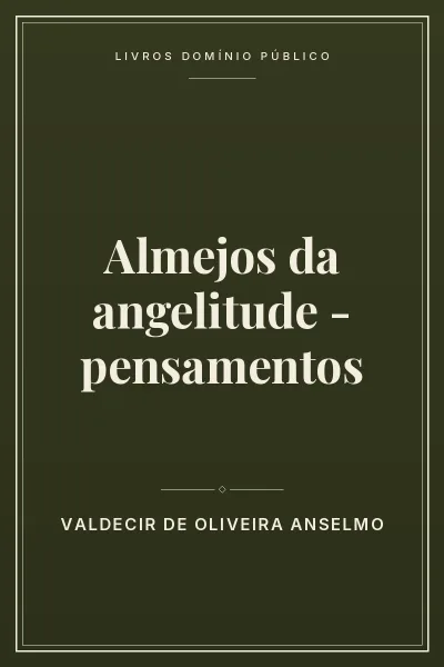Capa do livro Almejos da angelitude – pensamentos