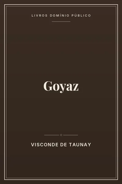 Capa do livro Goyaz